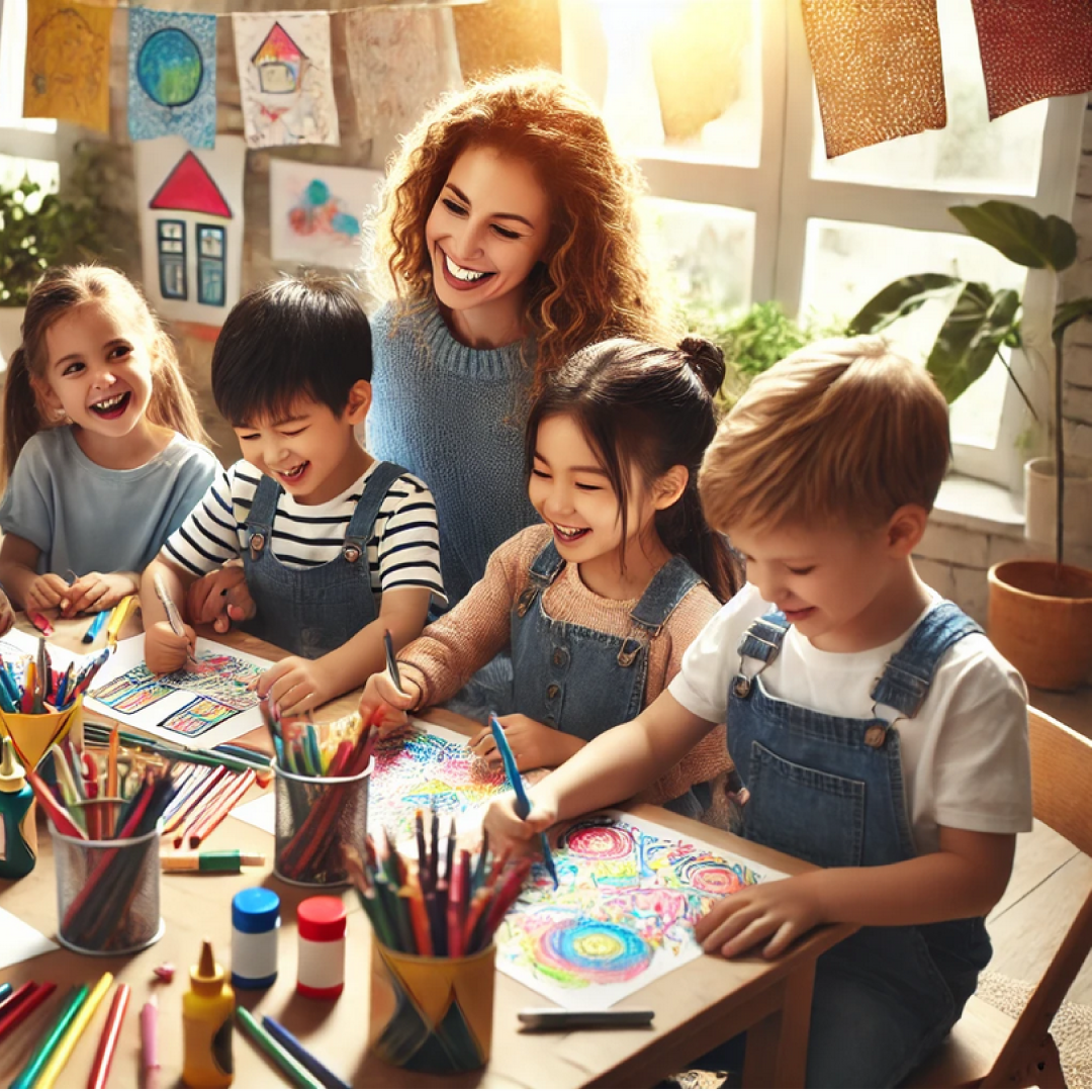 Educator_creative_class_joyfull_children