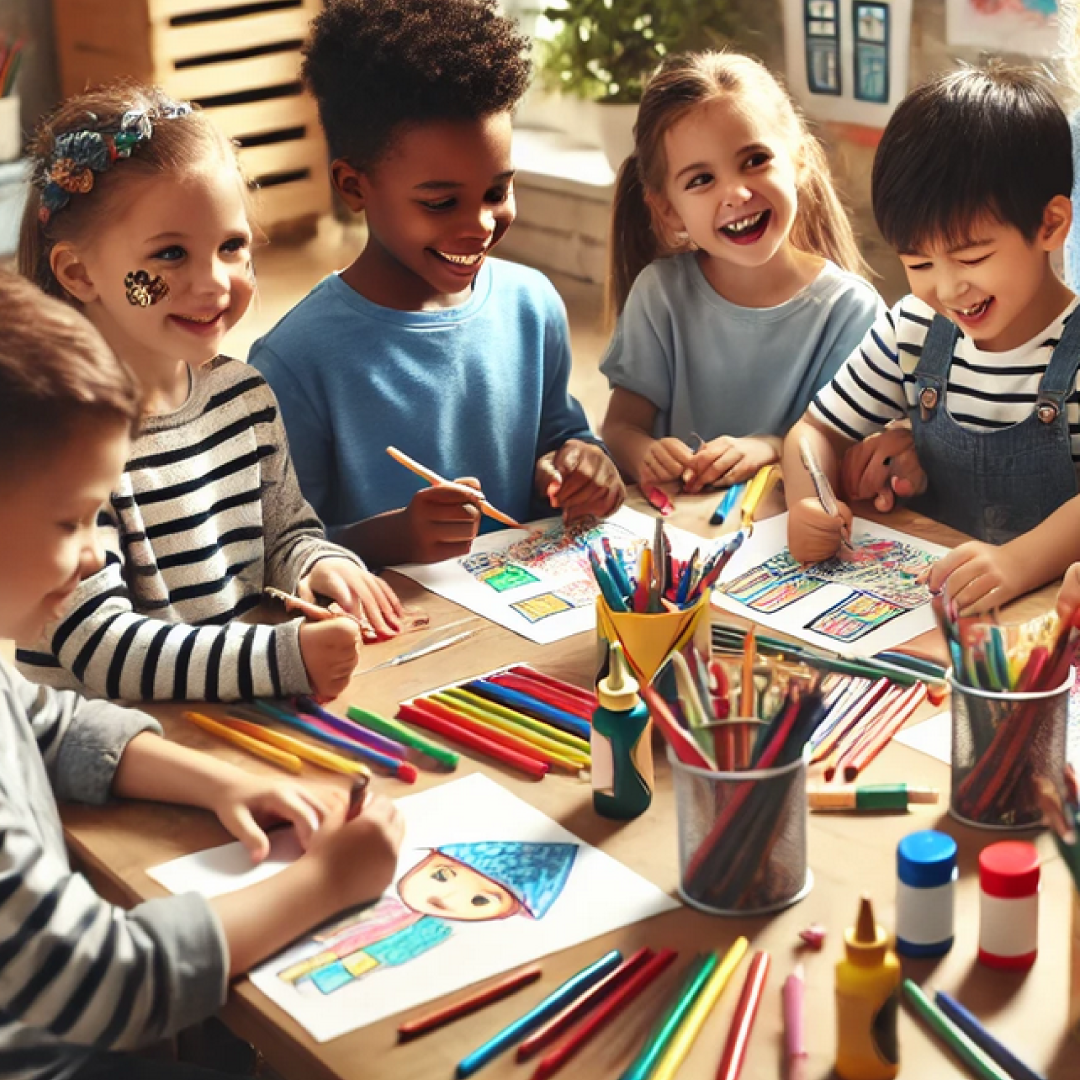 diverse_children_coloring_creative_class