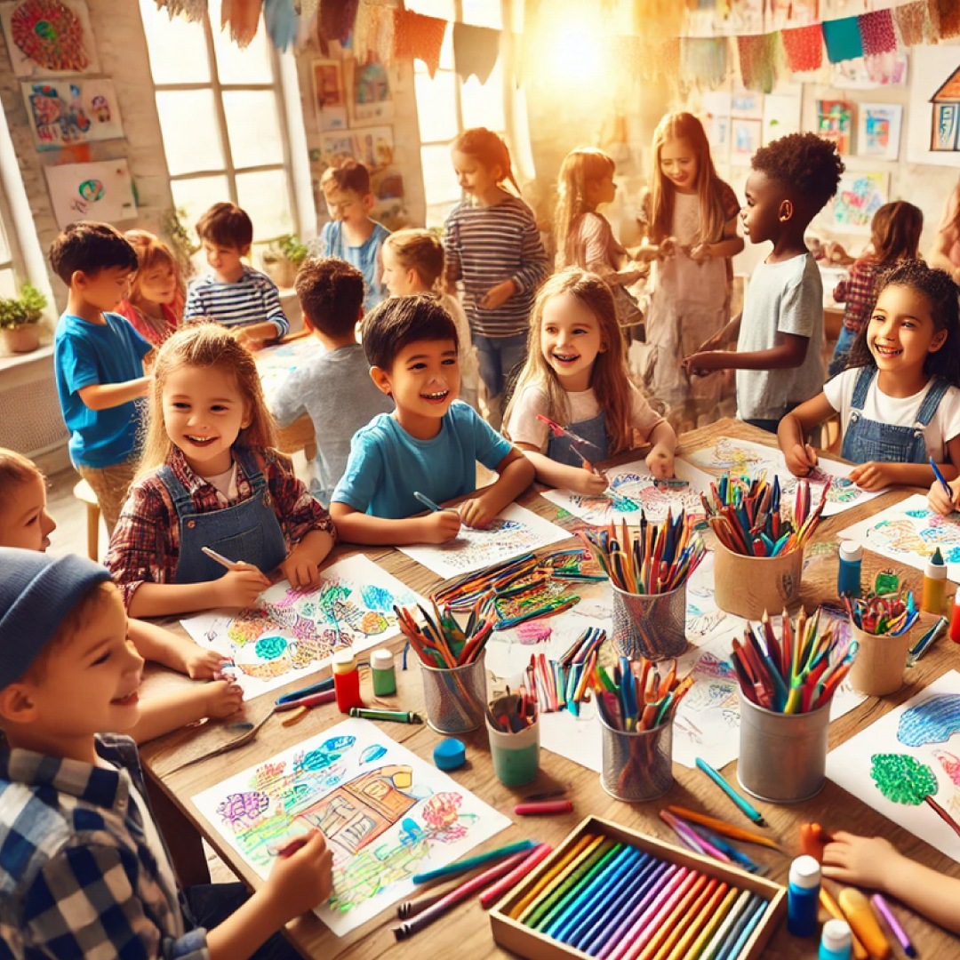 joyfull_children_creative_class_together